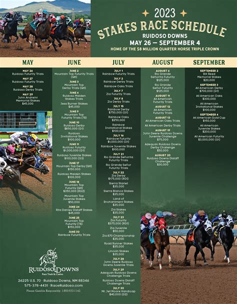 stake race calendar
